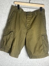 Rio Men s Olive Green Cargo Shorts 36 W x 10 Inseam Rugged Cotton Hiking Walk