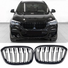 f�r BMW X3 G01 X4 G02 19-21 Vorfacelift Nieren Grill Doppelsteg Glanz Schwarz