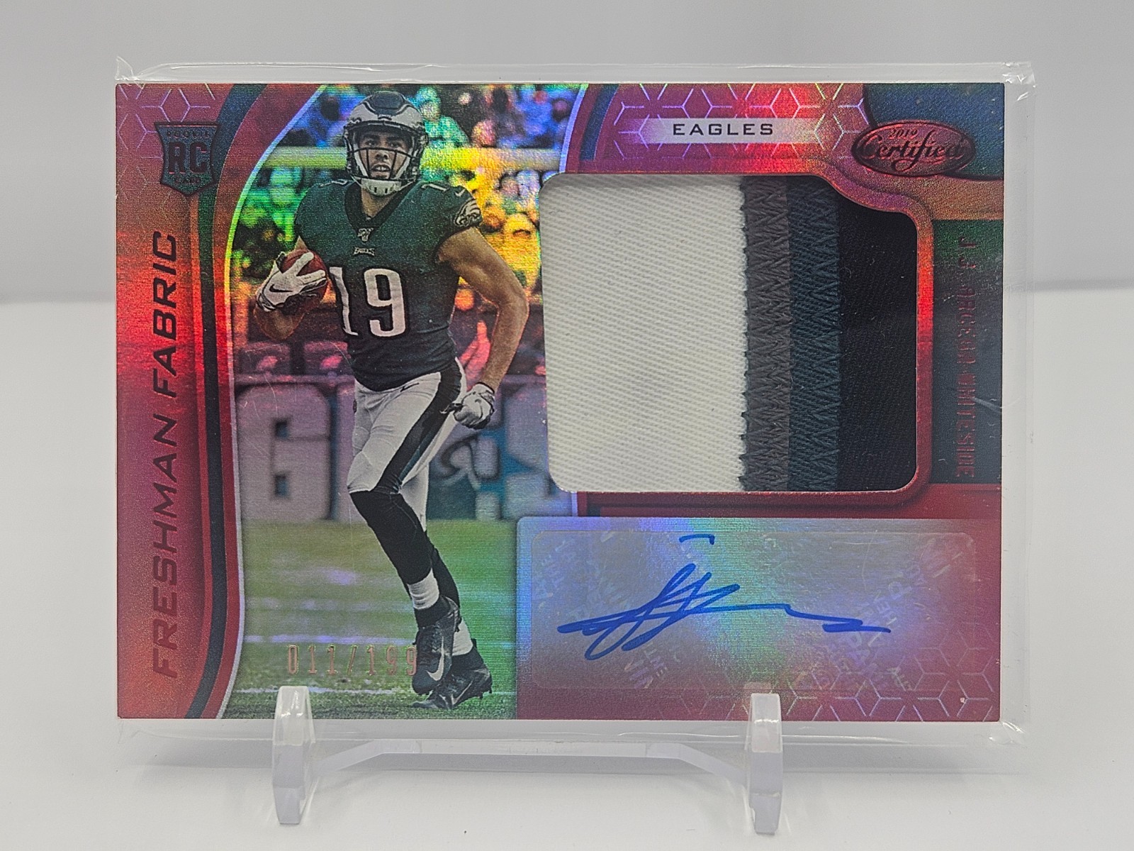 JJ Arcega-Whiteside Panini Certified #224 Jersey Signature