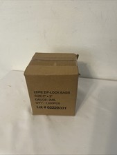 1000- 2" x 3" ZIP SEAL BAGS CLEAR 2 MIL PLASTIC RECLOSABLE TOP LOCK MINI BAGGIES