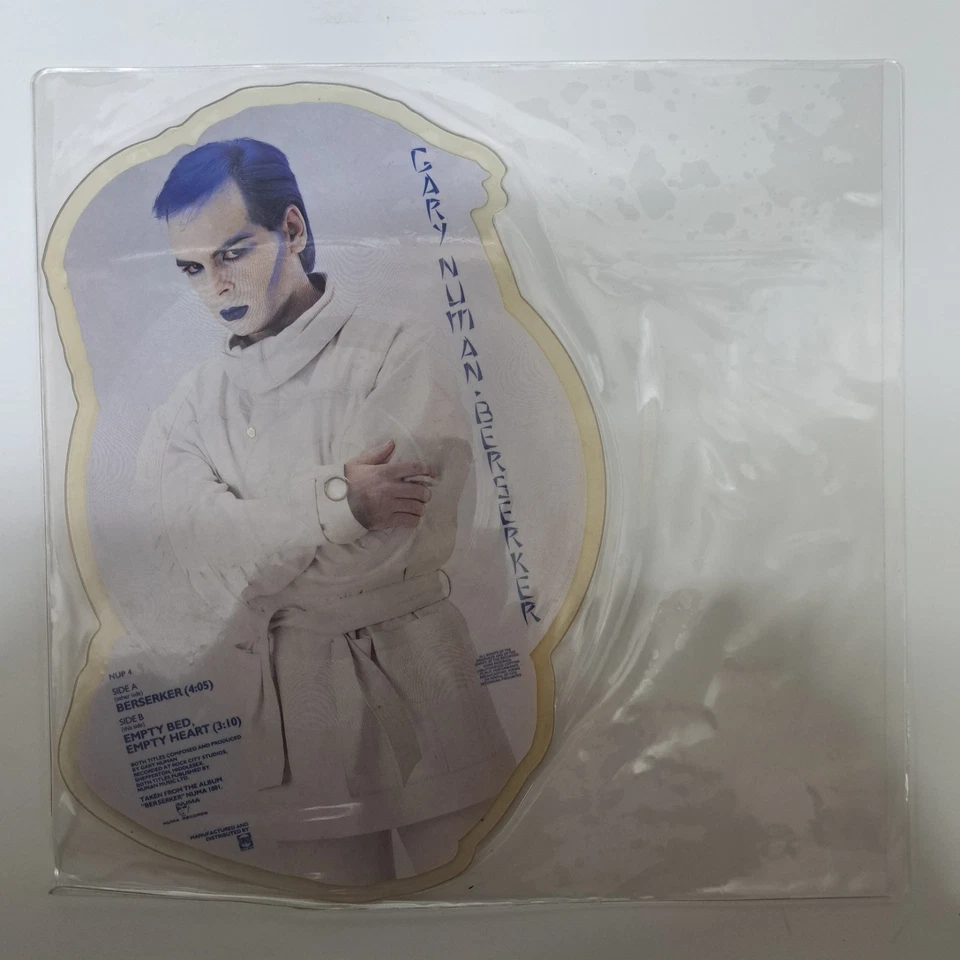 GARY NUMAN-BERSERKER (1984 LIMITED EDITION-SHAPED PICTURE PIC DISC 7") NM - Image 4 of 4