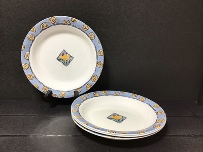 CORNING CORELLE WATERCOLORS Set of 4 Soup/Pasta Bowls 8'' (B071-330s)