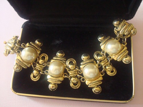 Bracelet Vintage Chorange Paris - Bijou Costume Signé, Occasion