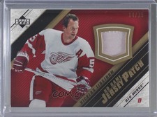 2005-06 Upper Deck UD Game Jersey Series 2 14/15 Nicklas Lidstrom Patch HOF 0c3