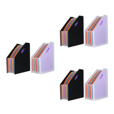 Expandable Accordion File Folder Set Reusable PP for Office Receipt Storage