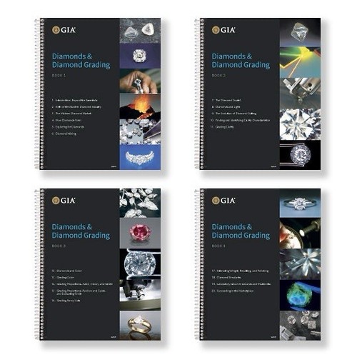 GIA Diamonds & Diamond Grading Course Book Set RARE