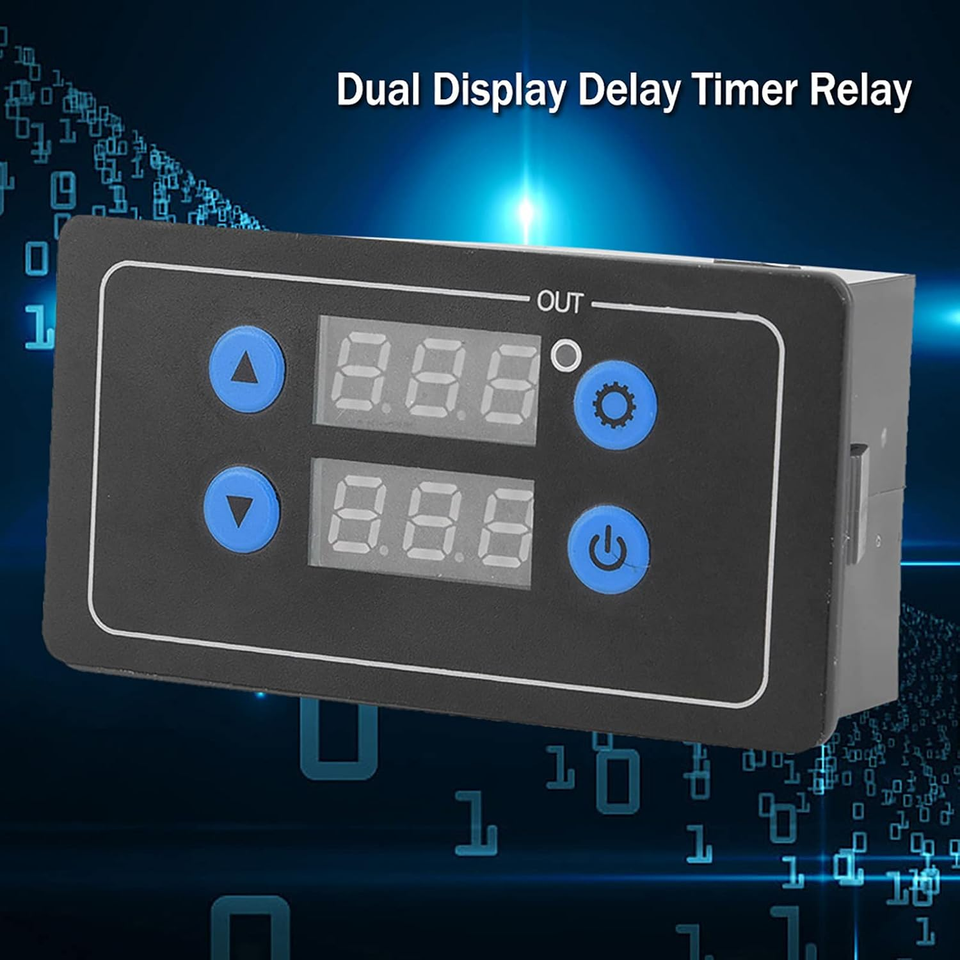 12v Relay Timer Module Digital Cycle Timer Relay, DC 12V Adjustable Cycle Delay Timer Relay ...