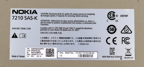 Nokia 7210 SAS-K Services Access Switch - Picture 6 of 6