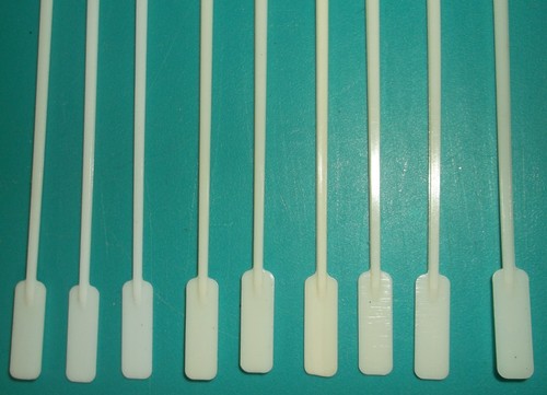 MCDONALDS VINTAGE PLASTIC COFFEE STIRRERS FLAT PADDLE STYLE SPOONS LOT OF 9 USED - Picture 5 of 6