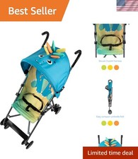 Portable Umbrella Stroller with Fun Stewie Stegosaurus Design - Ideal for Travel