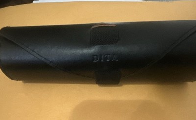 DITA Detron DETRON Black Full Rim Eyeglasses 53-17-140 Acetate/Metal Japan