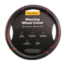 RIDEX 4791A0139 Lenkradbezug Rutschfest Ø37-39cm Schwarz Rot Lenkradhülle
