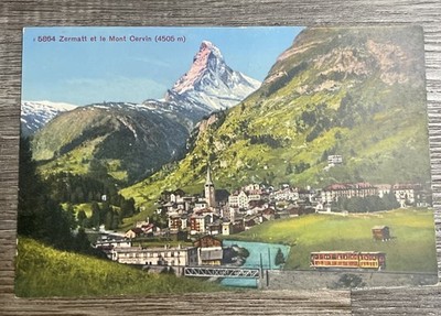 Vintage Postcard - Zermatt Et Le Mont Cervin Switzerland
