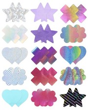 Nipple Stickers Rave Pasties Breast Petals Nipple Covers Disposable No Show P...