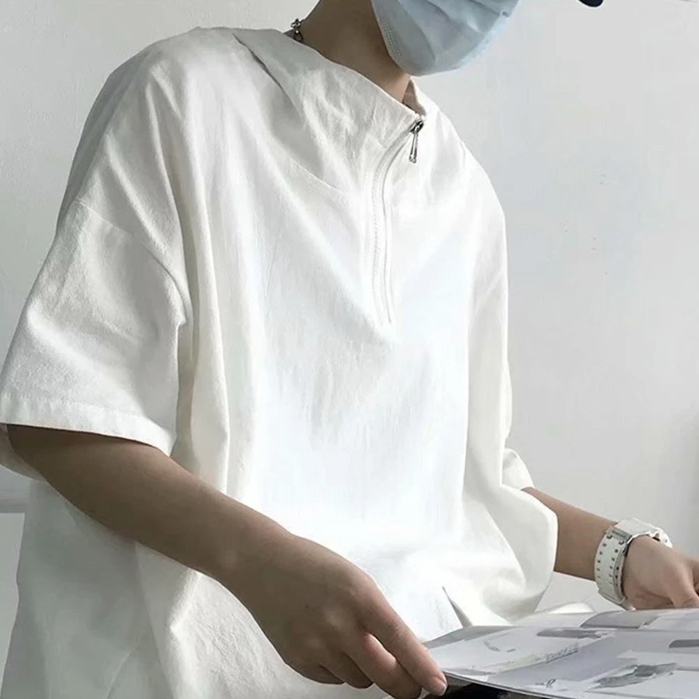 SACAI Felpa uomo top felpa borsa tinta unita Harajuku felpa con cappuccio