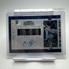 2019 Contenders Season Tickets Cracked Ice Corbin Burnes AUTO RC Rookie /23