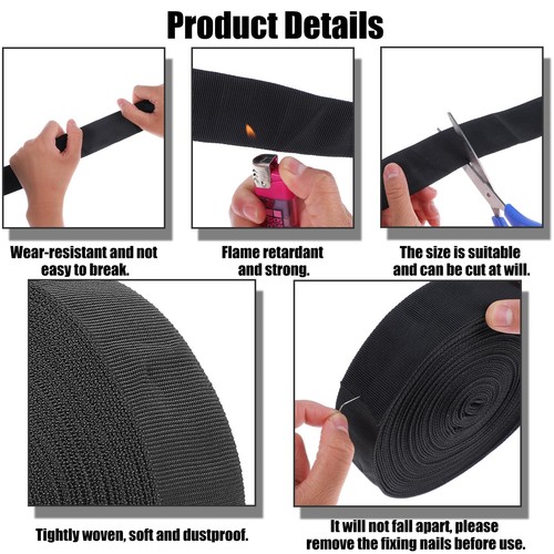 33 FT Nylon Hydraulic Hose Protector Sleeve Black Protective Cover Hose Sheat... - Picture 3 of 8