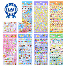 SHANGRLA 800+ Cute Mini 3D Puffy Stickers, Y2K Small Puff Animal Colorful