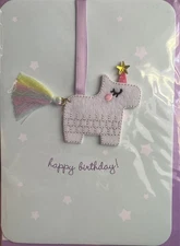 Papyrus~Most Magical Birthday Card With Embroidered Unicorn Pinata