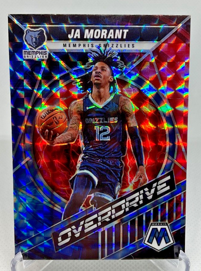 Ja Morant 2021-22 Mosaic Overdrive Prizm #1 Memphis Grizzlies