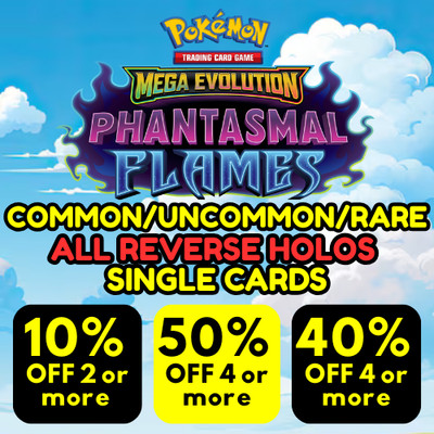 Pokémon TCG Phantasmal Flames (REVERSE HOLO) Single Mint Choose Your Cards