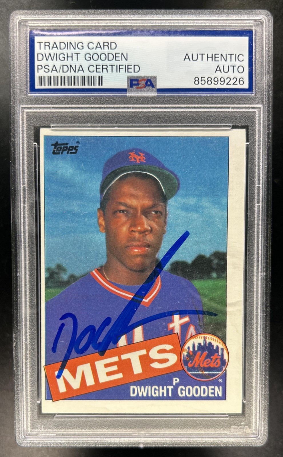 Trading Card Dwight Gooden Auto Autograph PSA Authentic view 1
