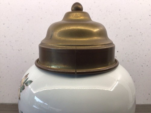 VINTAGE DELFT STYLE VERY DECORATIVE TOBACCO JAR WITH LID - Picture 13 of 17