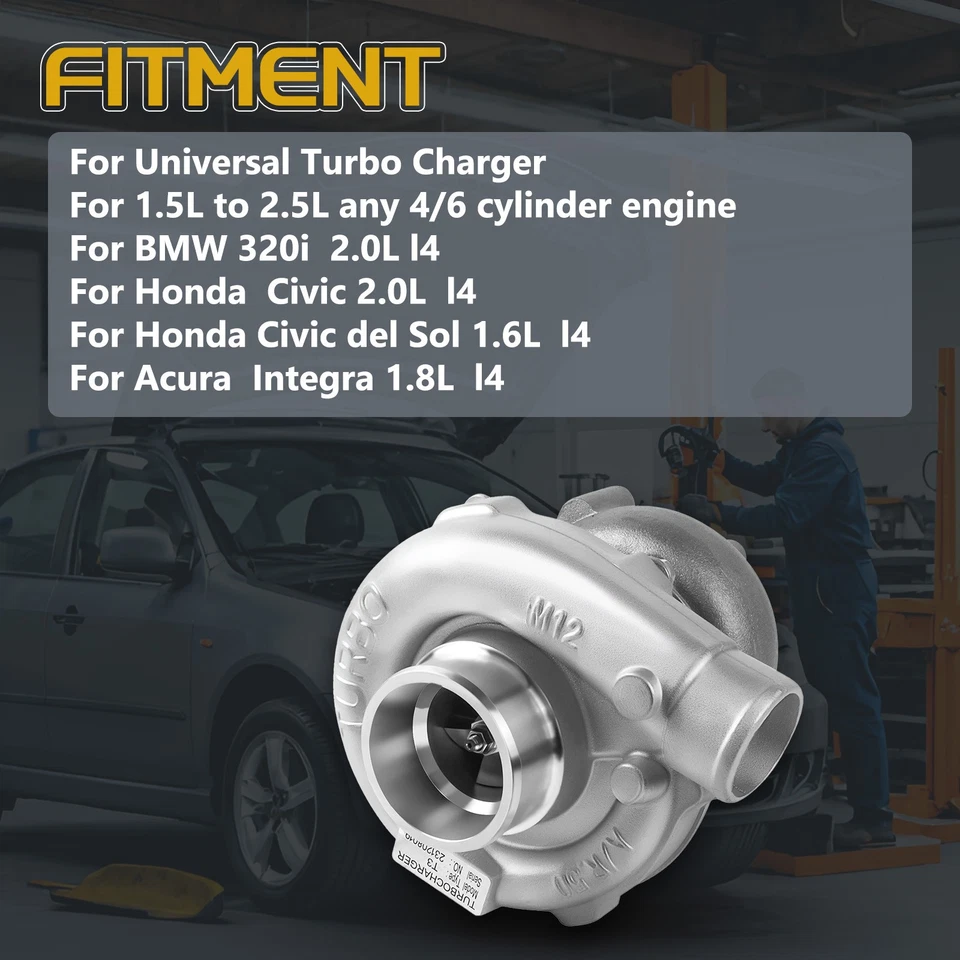 T04E T3/T4 .57 A/R 48.1 TRIM TURBO COMPRESSOR 400+HP BOOST STAGE III Charger Foto 2 de 4