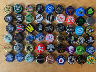 54 different UNITED STATES CRAFT BEER BOTTLE CAPS CROWNS USED MANY BREWERIES