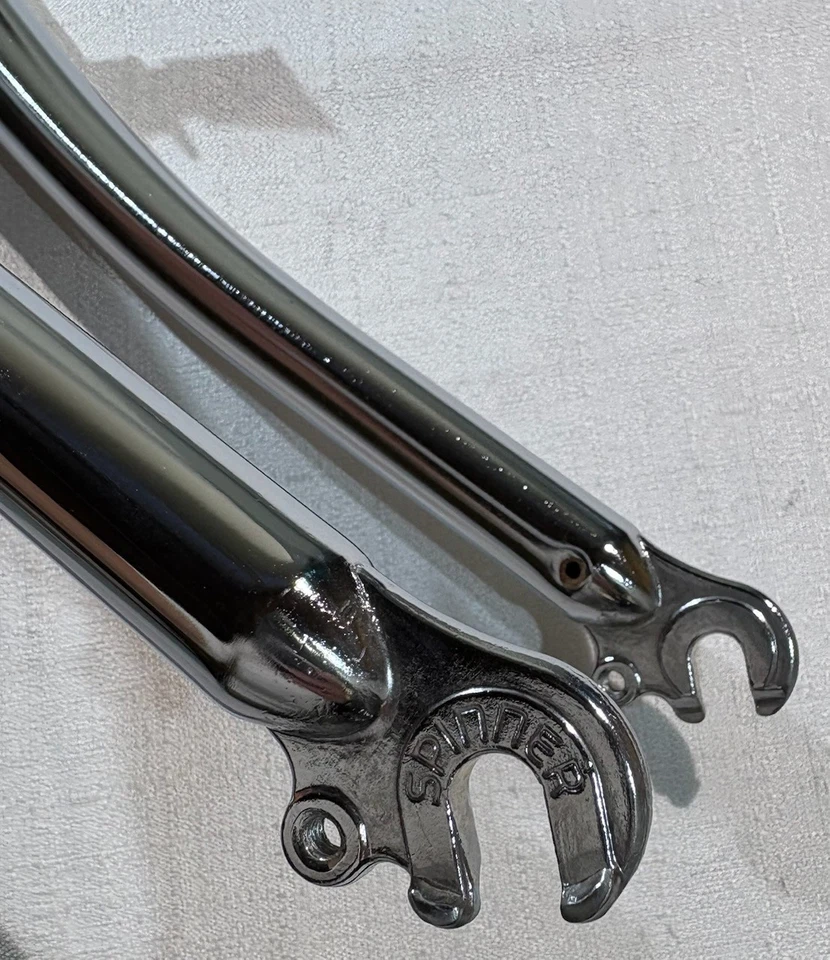 HORQUILLA DE BICICLETA DE MONTAÑA CROMOLY #18 SPINNER CROMADA VINTAGE 1 1/8"" 1994 VINTAGE Foto 2 de 4