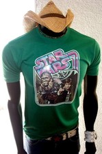 LAST1 DS VTG 12 Back Han Solo Chewbacca Star Wars story Orig 1977 NOS T-Shirt L