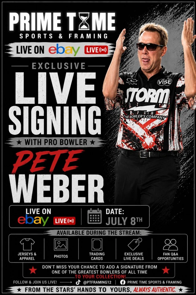 Live Signing With Pete  Weber