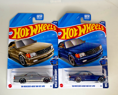 HOT WHEELS 2025 '89 MERCEDES-BENZ 560 SEC AMG WILD WIDEBODY Blue