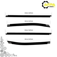 4 Front Rear Window Belt Moulding Weatherstrip For 2000-04 Toyota Tacoma 4-door