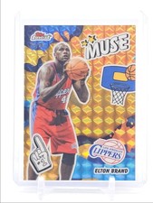 ELTON BRAND 2025-26 TOPPS FINEST MUSE GOLD GEOMETRIC REFRACTOR /50 Q5300