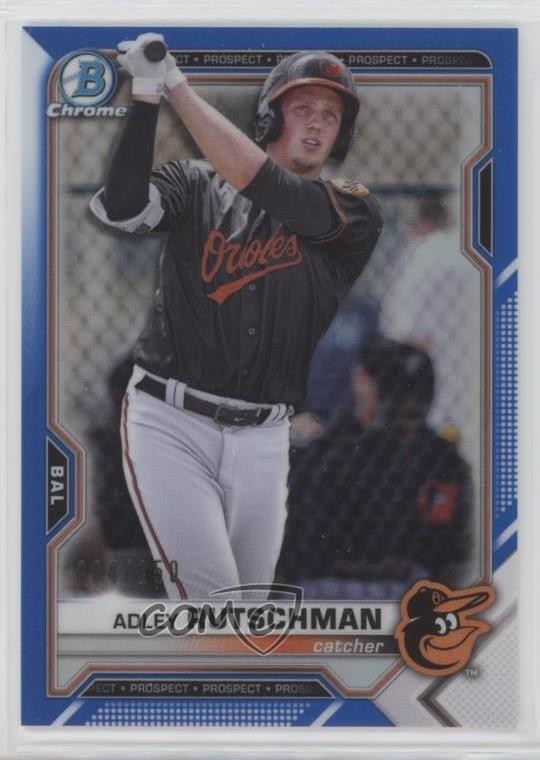 2021 Bowman Chrome Prospects Blue Refractor /150 Adley Rutschman #BCP-121 2l4