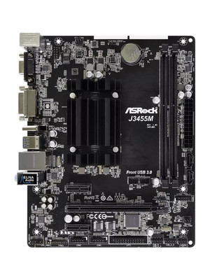 ASRock J3455M Intel Quad-Core Celeron Processor Micro ATX Motherboard/ CPU Combo