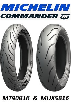 MICHELIN COMMANDER 3 MT90B16 & MU85B16 TIRE SET HARLEY ELECTRA GLIDE ROAD KING
