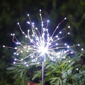 90/120/150LED Garden Path Lights Solar Firework Lamp Outdoor Landscape Light
