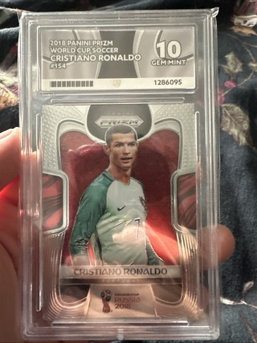 Cristiano Ronaldo 2018 Panini Prizm World Cup Gem 💎 Mint 10