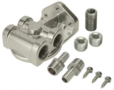 Derale 15709 Remote Oil Filter Mounts .500" NPT Ports .750"-16 Threads Each