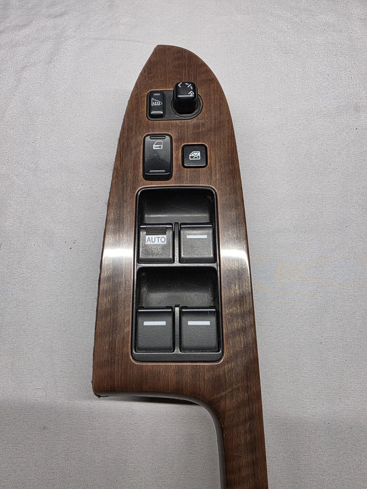 Interruptor de ventana eléctrica maestro conductor grano de madera Acura TSX Honda Accord 2004-2008 OEM Foto 3 de 4