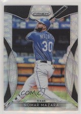 2019 Panini Prizm Blue Wave Prizm 43/60 Nomar Mazara #24 0q3