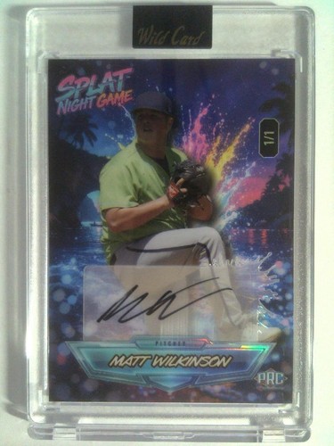 2026 Wild Card Splat Baseball - 1 of 1 - Auto - Autograph - Matt Wilkinson #1/1