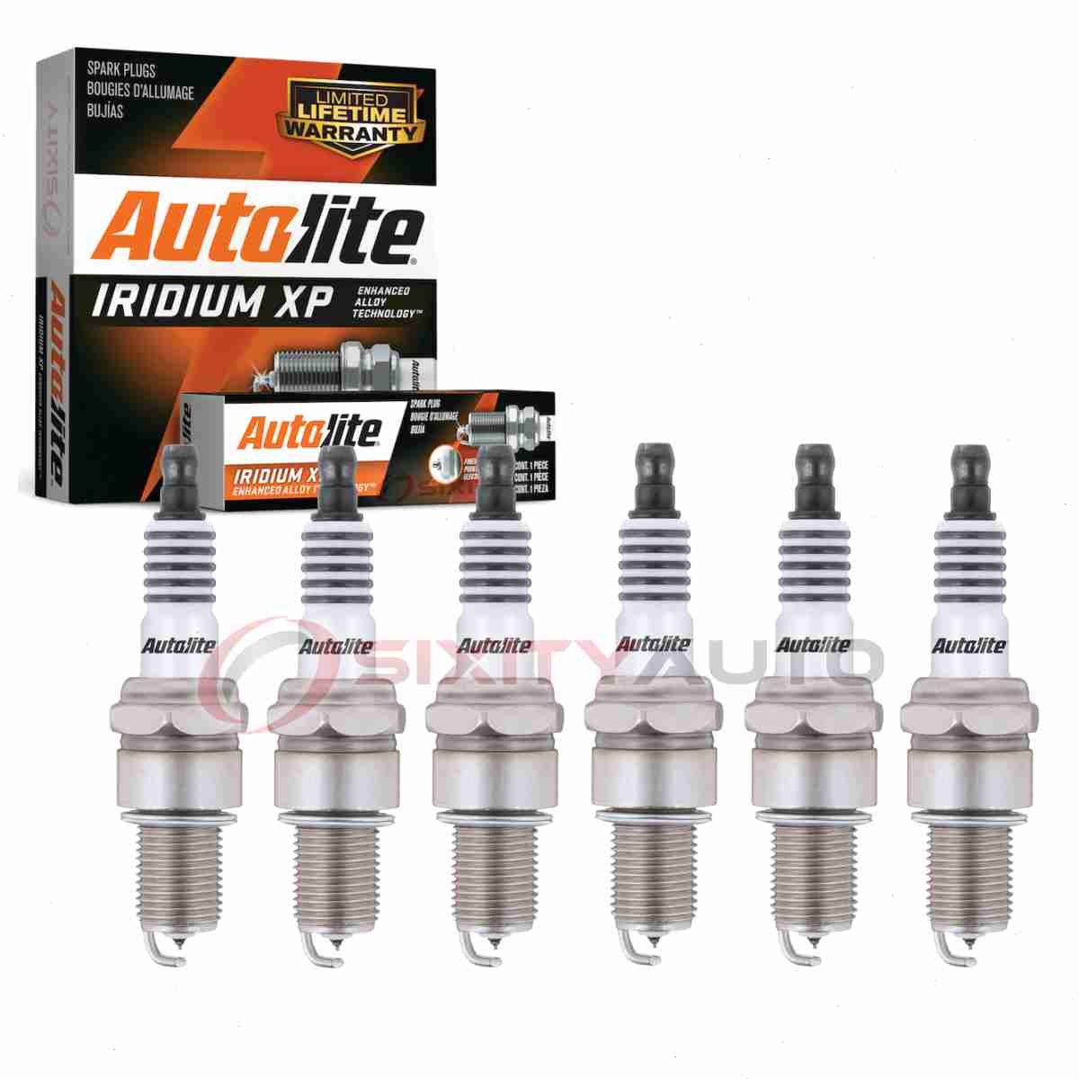 6 pc Autolite Iridium XP Spark Plugs for 1962-1968 Alfa Romeo 2600 Ignition zz