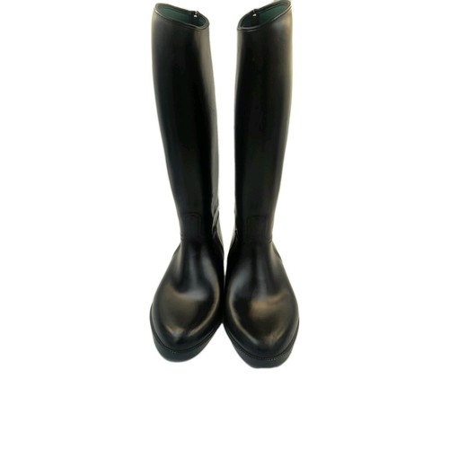 HKM Ladies PVC Riding Boots, Std Length/Width, Black, UK8.9-9 /EU43, H46cm C41cm - Picture 3 of 5