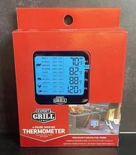 Expert Grill Digital Meat Thermometer 4-Probe Smoking Thermometer 4 in 1 Smoker