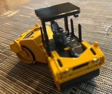 Road Roller Toy Diecast Metal Model Construction Vehicle Gifts Very Detailed