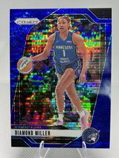 2024 Panini WNBA Prizm Diamond Miller #63 Blue Pulsar Prizm /199 LYNX