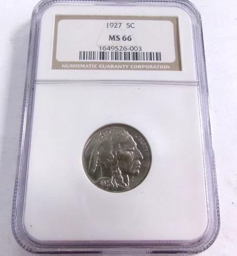 1927 Buffalo Nickel NGC MS 66